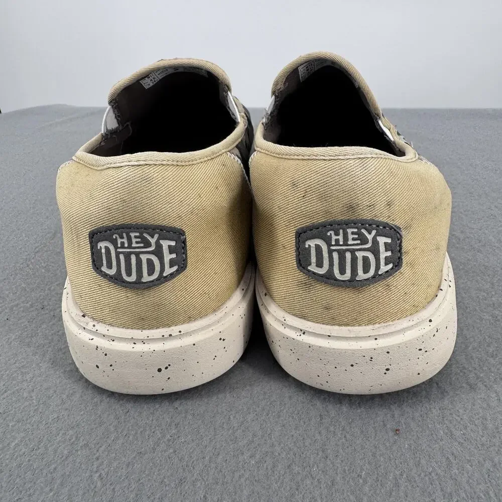 Hey Dude Sunapee M Slip On Desert Shoes Mens‎ Size 12 Green Canvas Camo Casual